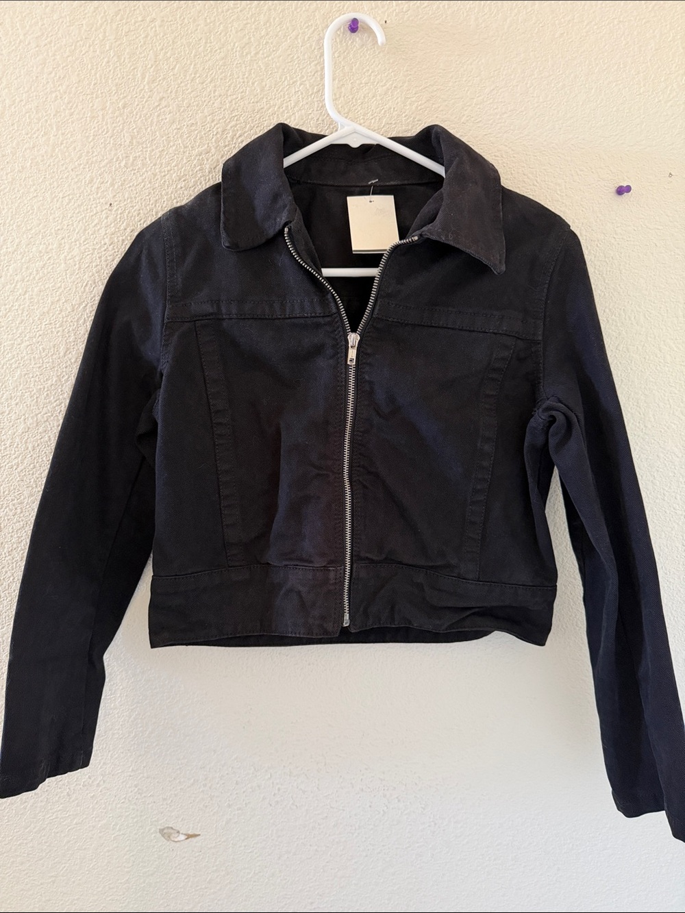 Brandy Melville Black karina denim jacket